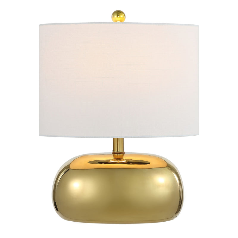 Round Table Lamp LED With Novelty Shade - Gold