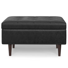 Load image into Gallery viewer, Shay - Large Square Coffee Table Storage Ottoman Mid-Century Style
