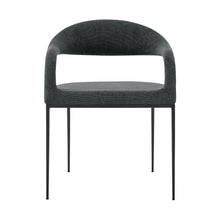 Load image into Gallery viewer, Upholstered Polyester Open Back Dining Room Arm Chairs (Set of 2) - Gray
