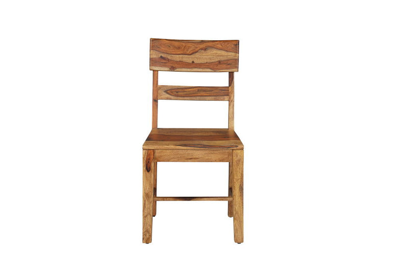 Ladder Back Dining Side Chairs (Set of 2) - Brown