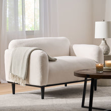 Load image into Gallery viewer, Sway - Upholstered Loveseat With Wood Legs And Round Arms

