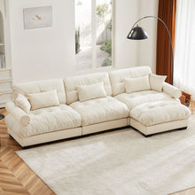 Load image into Gallery viewer, Super Comfort Oversized Modular Sectional Sofa With Movable Ottoman
