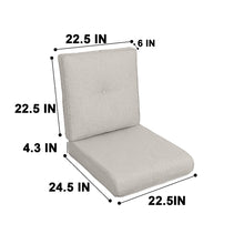Load image into Gallery viewer, High Back Patio Chair Cushions For Garden (Set of 2)
