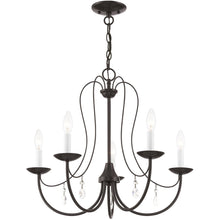 Load image into Gallery viewer, 20'' Five Light Dimmable Chandelier With Shades - Bronze
