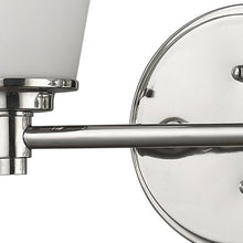 Load image into Gallery viewer, Two Light Wall Light With Frosted Glass Shade - Silver
