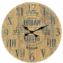 Load image into Gallery viewer, Silent Analog Round Wall Clock - Natural
