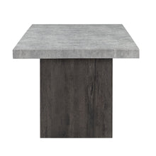 Load image into Gallery viewer, 78" Wood Double Pedestal Base Dining Table - Gray
