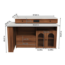 Load image into Gallery viewer, Kitchen Island With Extendable &amp; Rotating Table
