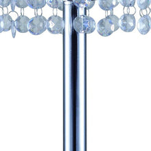 Load image into Gallery viewer, 26" Silver Glam Two Tier Chandelier USB Table Lamp
