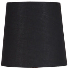 Load image into Gallery viewer, 11" Copper Bedside Table Lamp With Black Empire Shade
