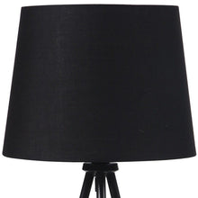Load image into Gallery viewer, 20" Gold Tripod Table Lamp With Black Empire Shade

