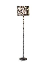 Load image into Gallery viewer, 59" White Bedside Table Lamp With White Drum Shade
