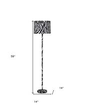 Load image into Gallery viewer, 59" White Bedside Table Lamp With White Drum Shade
