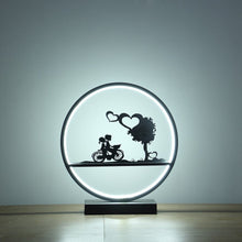 Load image into Gallery viewer, 13" Black Bedside Led Table Lamp
