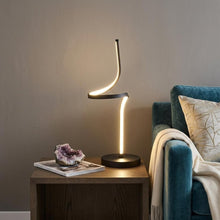Load image into Gallery viewer, 22" Black Bedside Led Table Lamp
