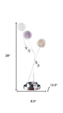 Load image into Gallery viewer, 28" Clear Three Light Bedside Led Table Lamp
