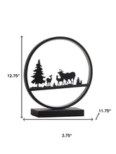 Load image into Gallery viewer, 13" Black Bedside Led Table Lamp
