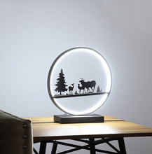 Load image into Gallery viewer, 13" Black Bedside Led Table Lamp
