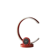 Load image into Gallery viewer, 13" Red Contempo C Shape LED  with USB Desk or Table Lamp
