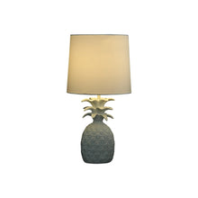 Load image into Gallery viewer, 17" White Pineapple Table Lamp With Empire Shade
