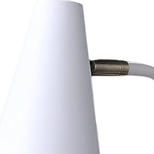 Load image into Gallery viewer, 20" Compact White Metal Desk Lamp
