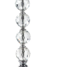Load image into Gallery viewer, 22" Crystal With Pink And White Dot Shade Table Lamp
