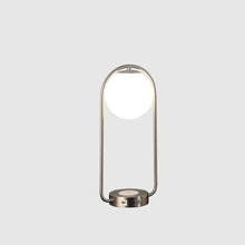 Load image into Gallery viewer, 19" Silver Clip Globe USB Table Lamp
