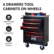 Load image into Gallery viewer, Drawer Multifunctional Tool Cart With Wheels For Garage
