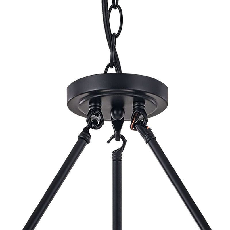 29'' Candle Style Twelve Light Metal Dimmable Chandelier - Black / Gold