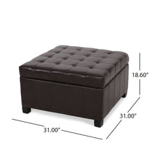 Load image into Gallery viewer, Isabella - Contemporary Ottoman With Storage
