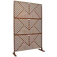 Load image into Gallery viewer, Freestanding Outdoor &amp; Indoor Freestanding Metal Privacy Screen
