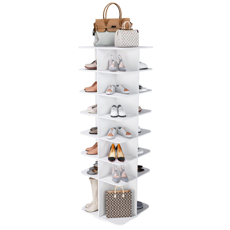 Spinning Shoe Rack, Free Standing 360° Revolving Shoe Organizer