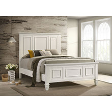 Load image into Gallery viewer, Copper - Queen Panel Bed With Structured Headboard And Slatted Design - White
