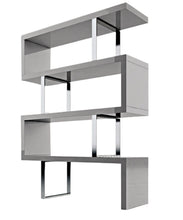 Load image into Gallery viewer, Three Tier Etagere Bookcase (555007) - Gray / Silver
