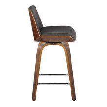 Load image into Gallery viewer, Corazza - Mid Century Modern Fixed Height Counter Stool With Swivel With Square Footrest (Set of 2)
