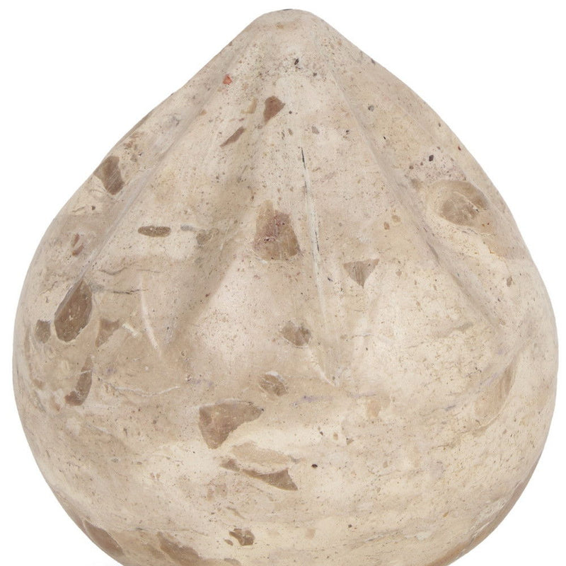 Marble Modern Abstract Tabletop Sculpture - Beige
