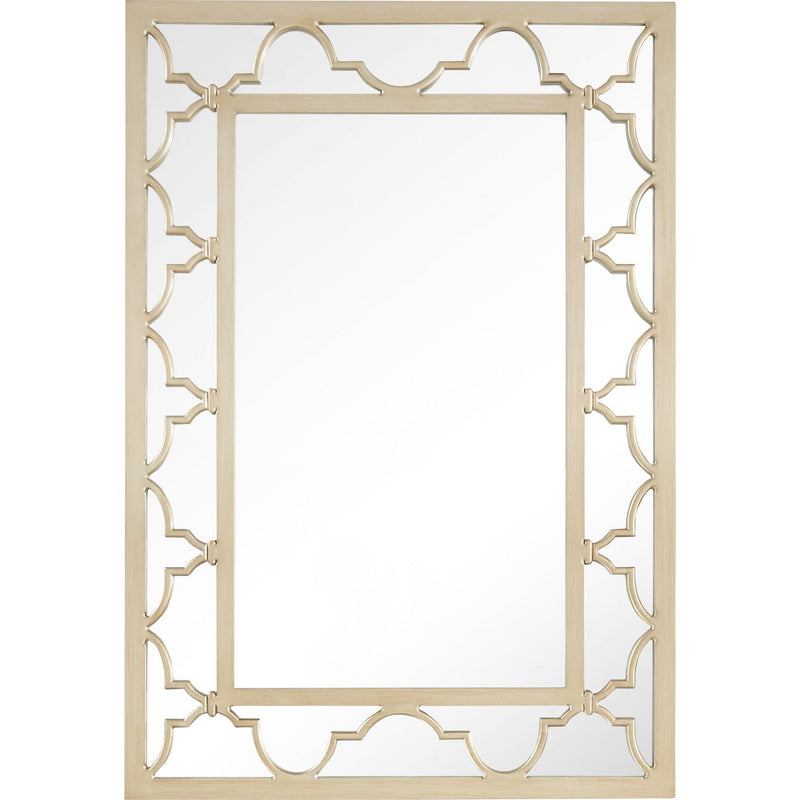 44" Metal Framed Accent Mirror - Champagne