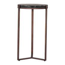 Load image into Gallery viewer, 22" Modern Iron Pedestal End Table - Bronze
