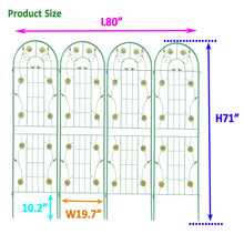 Load image into Gallery viewer, Metal Garden Trellis Rustproof Trellis For Climbing Plant Outdoor Flower Support
