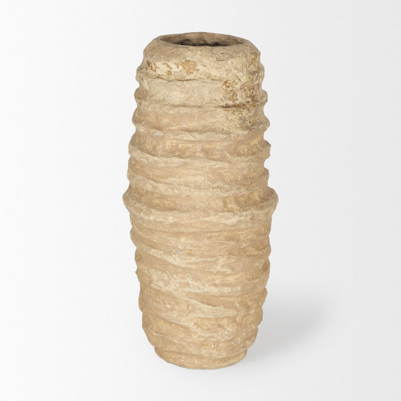 Mache Table Vase (729947) - Beige