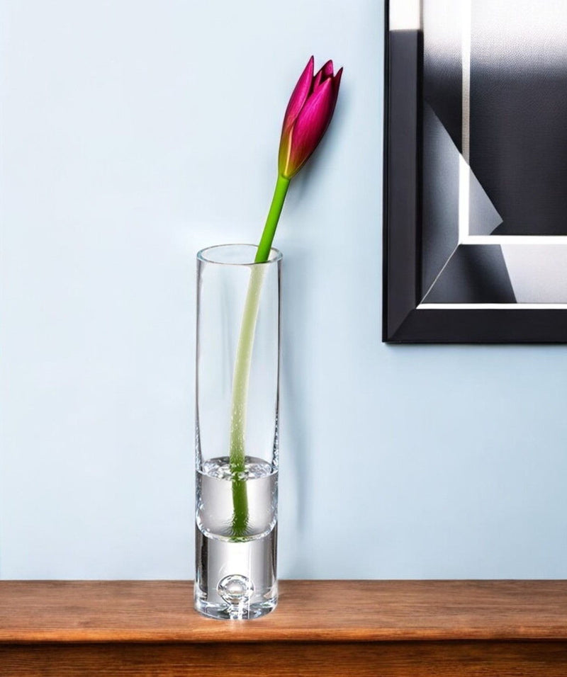 Cylindrical Free Bud Table Vase - Clear