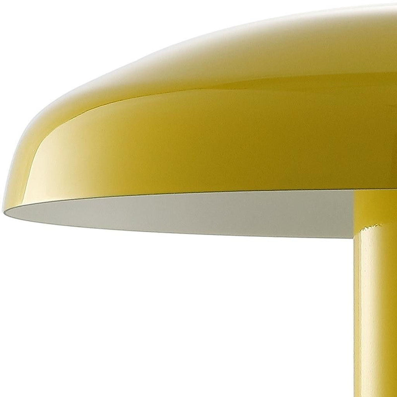 Novelty USB Table Lamp With Globe Shade - Yellow