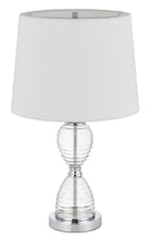 Load image into Gallery viewer, 24" Metal Table Lamp With Empire Shade - Clear White
