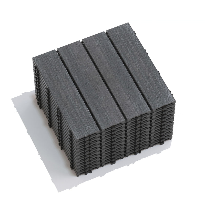 Patio Deck Tiles, Pack Of 22