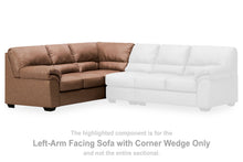 Load image into Gallery viewer, WillowBend - Caramel - LAF Sofa With Corner Wedge
