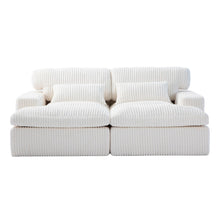 Load image into Gallery viewer, Double Chaise Lounge Chair, Oversized Upholstered Sleeper Cloud Couch
