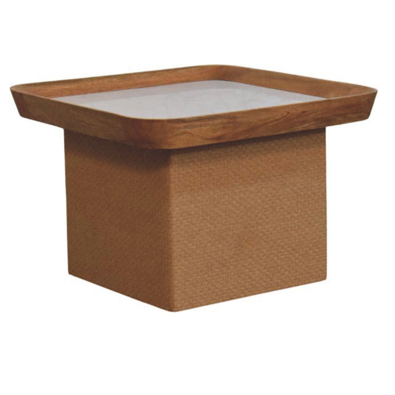 Square Coffee Table With 11 - Brown