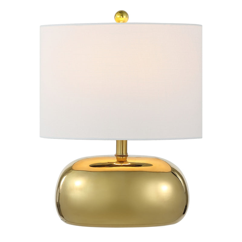 Round Table Lamp LED With Novelty Shade - Gold