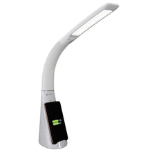 Load image into Gallery viewer, Contemporary Sanitizing And Charging LED Desk Lamp - White
