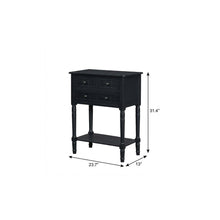 Load image into Gallery viewer, Console Table With Shelf Three Drawers - Black
